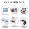 Water Decals  Transfer Stickers Big Sheet Manicure Decoration