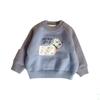 Boys Winter Thick Warm Cartoon Knit Sweater Stylish Pullover for Toddlers and Kids