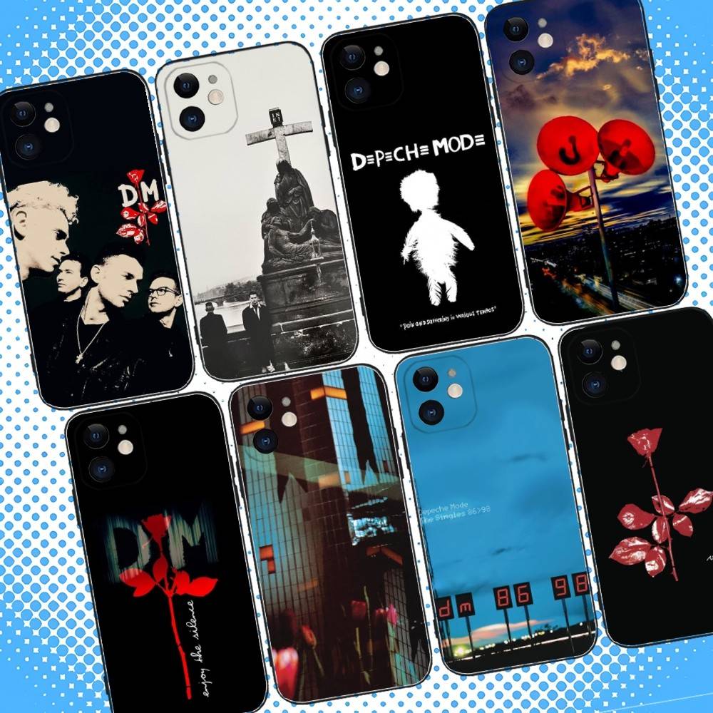 D-Depech Band M-Mode Phone Case For iPhone 17,16,15,14,13,12,11,Pro,Max,Plus,Air,X,XS,XR,SE,8,7,Mini,Soft Black Case