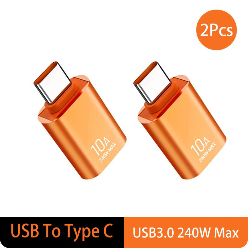 USB 3.0 Type-C Data Adapter Type C 10A OTG USB C Male To USB Female Converter For Macbook Xiaomi Samsung S20 Fast OTG Connector