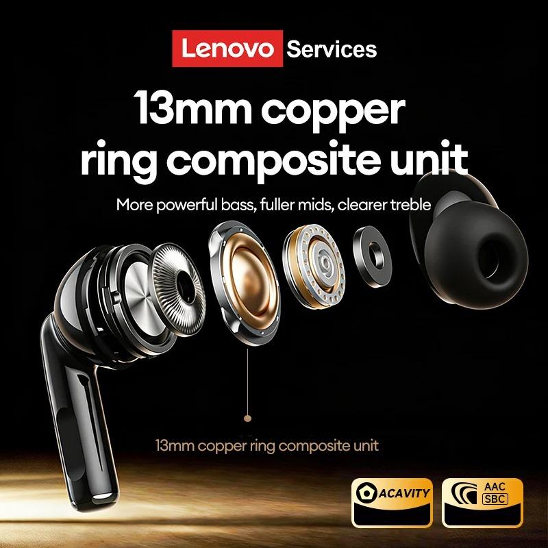 Original Lenovo LE232 ANC Noise Cancelling True Wireless Earphones Bluetooth 6.0 Gaming Headphone LED Digital Display In Ear HiFi Stereo Bass Earbuds