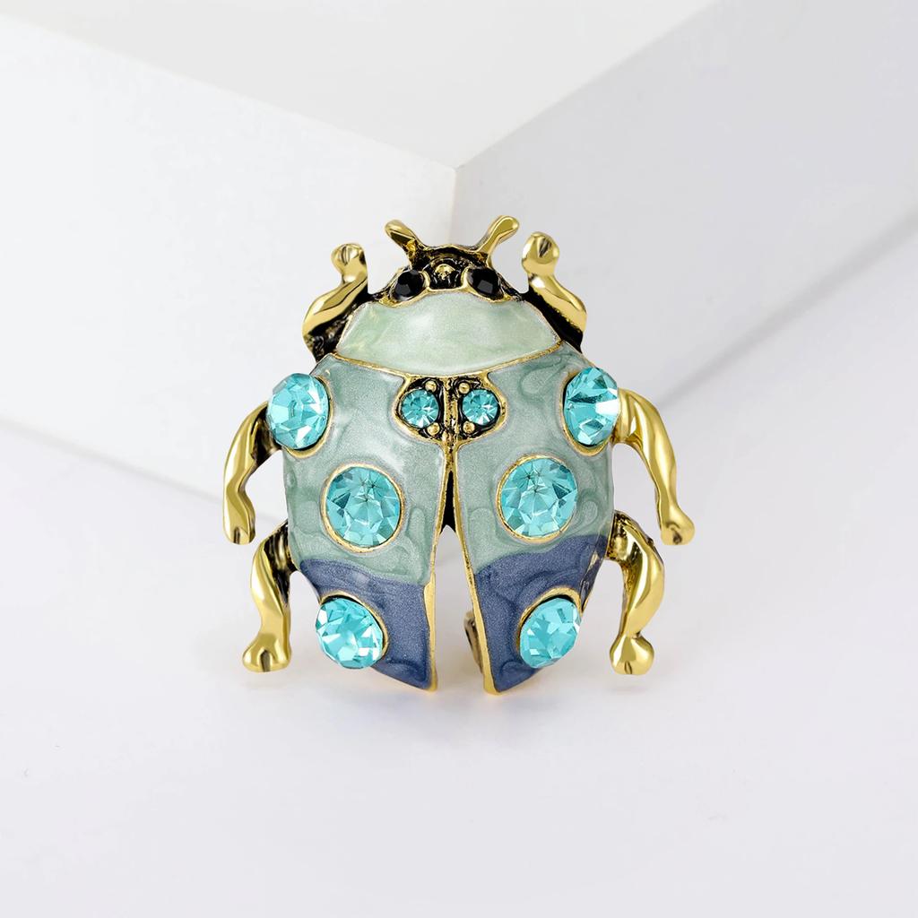 Rhinestone Bee Brooch for Women Unisex Pearl Beetle Pin Enamel Insect Lapel Pin Banquet Party Backpack Gifts Jewelry Accessories