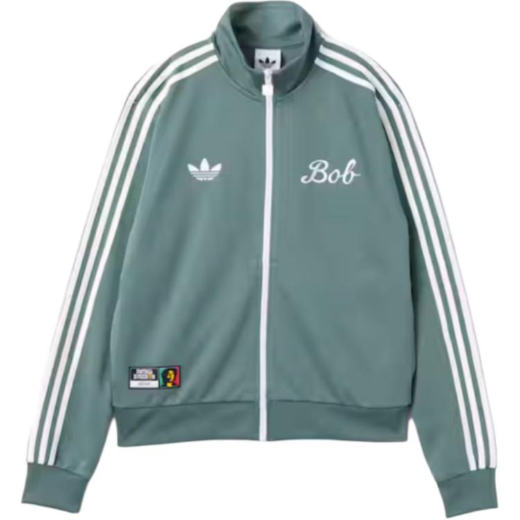 Adidas Originals Track Top Bob Marley Zip Stripe Sports Long Sleeve Jacket Unisex Jacket JY5210 2XL