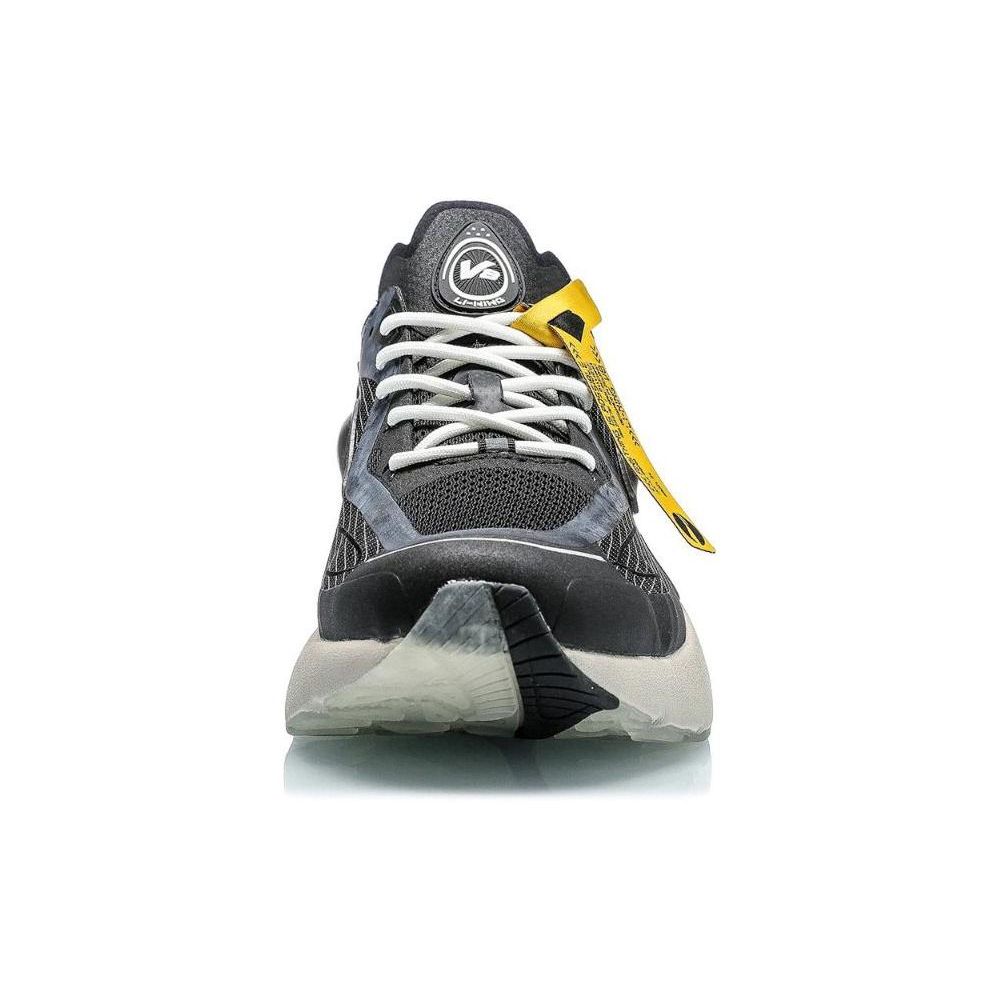 Li Ning V8 Thick Sole Sports Shock Absorbing Non-Slip Wear-Resistant Low-Top Running Shoes Men Running Shoes Cloud-Gray ARHQ049-2