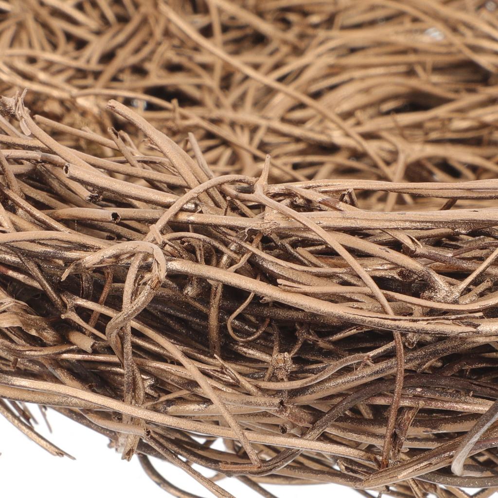 Artificial Rattan Bird Nest Ornament Decorative Spring Nest Photo Prop for Easter Party Home Garden Decoration Craft Project