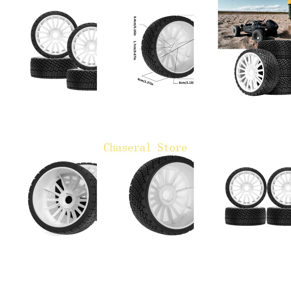 E7Ce 1/7 Wheel Tires Rubber Wheel Supplies For Car Toy Remote Control Crawlers Model Car Rubber Wheel Parts