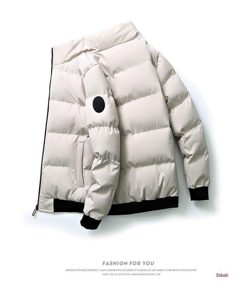 Men's Winter Stand Collar Cotton-Padded Jacket - 2021 Korean Style Trend, Thickened Down Coat.