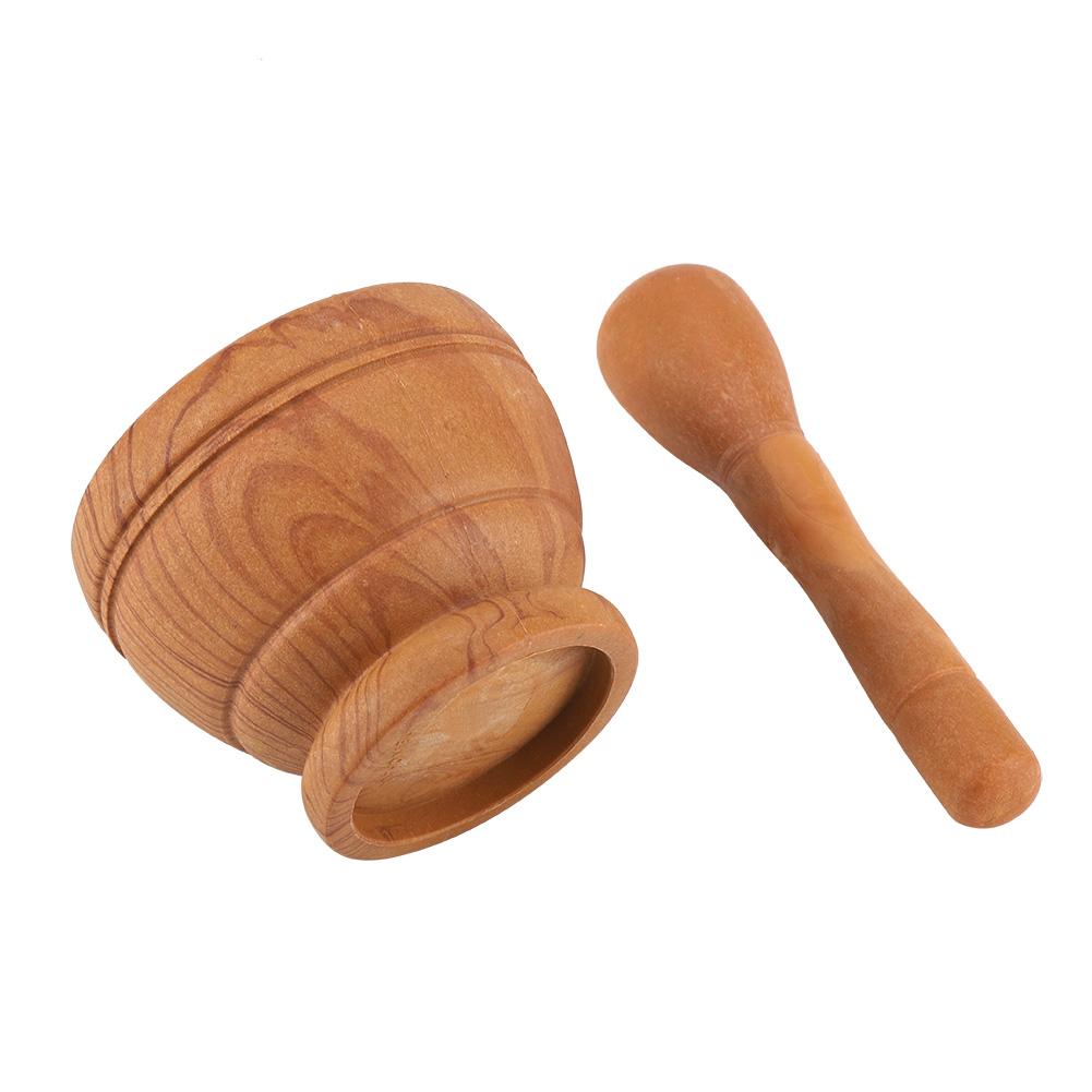 Manual Plastic Garlic Grinder Spices Herbs Mortar Pestle Set Grinding Bowl Kitchen Tool