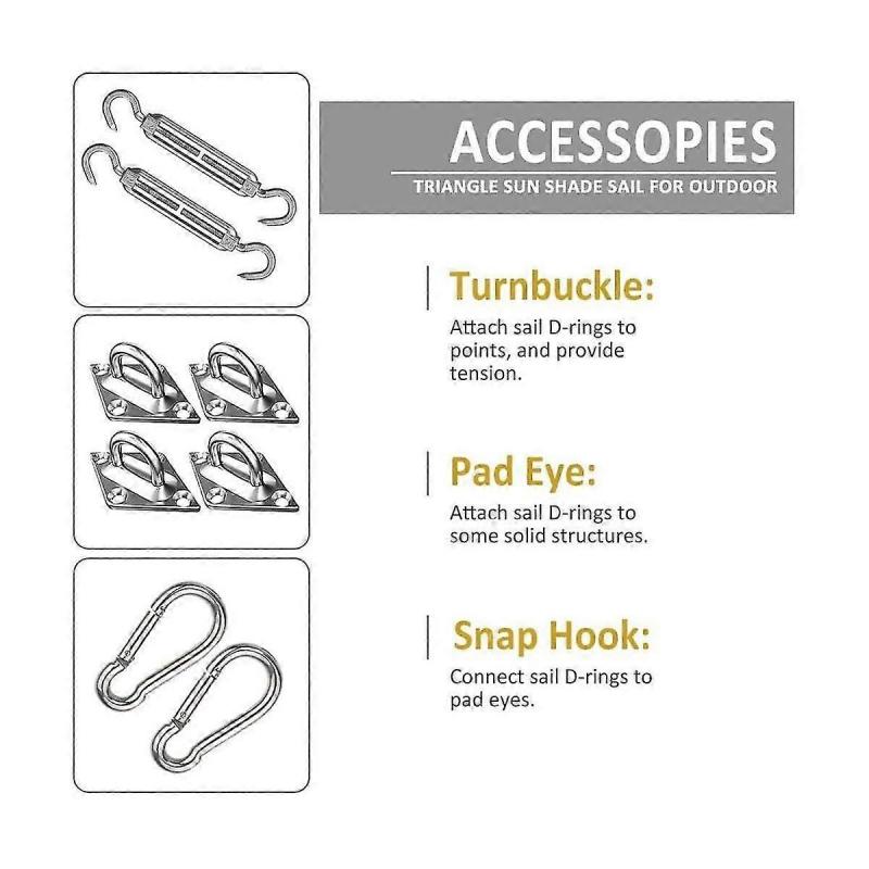 Awning Attachment Set, 304 Stainless Steel Awning Accessory Kit Awning Attachment Mounting Tool With Screws