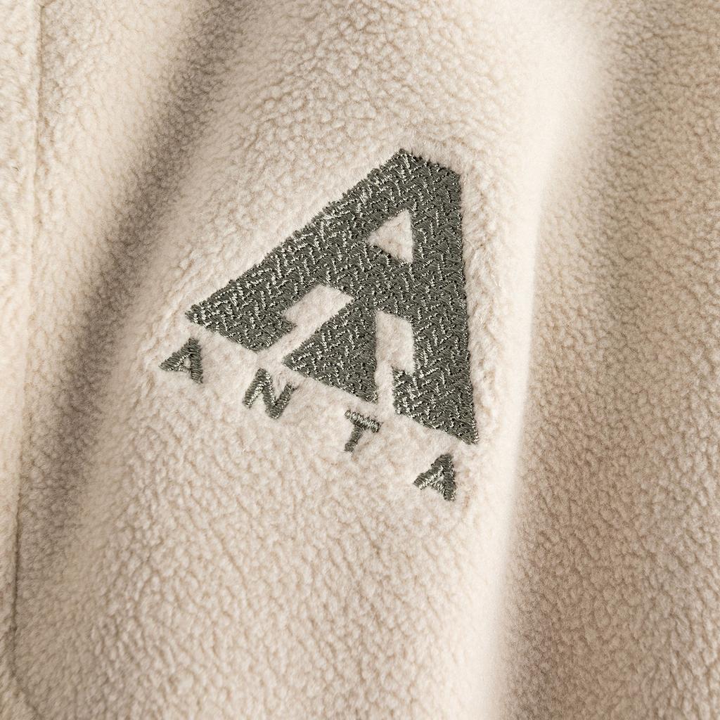 Anta Outdoor Series Solid Color Zipper Versatile Hooded Casual Sports Jacket Men Jacket 952546704-3