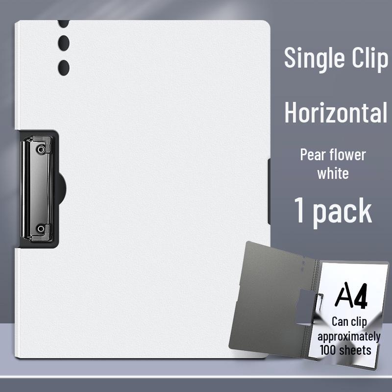 Thick A4 Clipboard with Double Clips and Loose-leaf Holder for Office Use