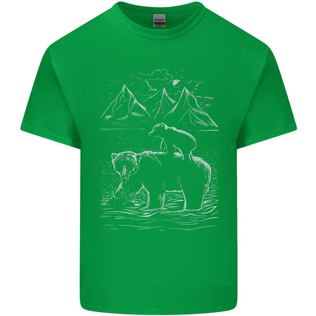 A Bear and Its Cub Unisexs Light Cotton TShirt