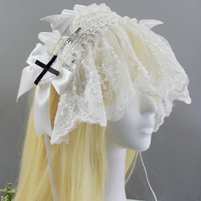 Modisches Lolita Haarband für Halloween Cosplay