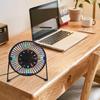 New Hot Selling USB LED Clock Mini Fan With Real Time Temperature Display Desktop 360 Cooling Fans For Home Office Summer