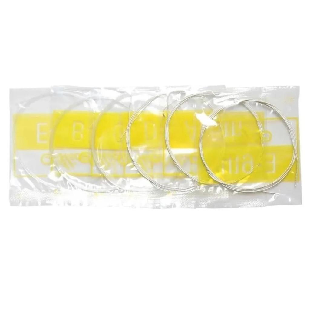 6Pcs Guitar Strings Nylon Clear Finish Delicate Professional Classic Guitar Strings Replacement