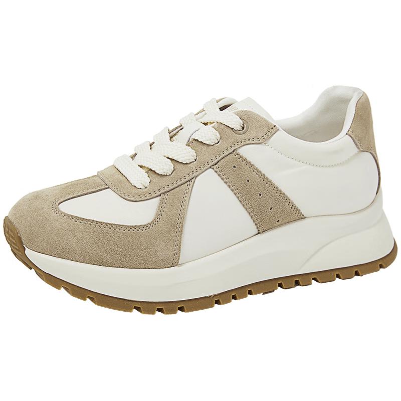 COMELY Women s Retro Height-Increasing Platform Casual Shoes 38