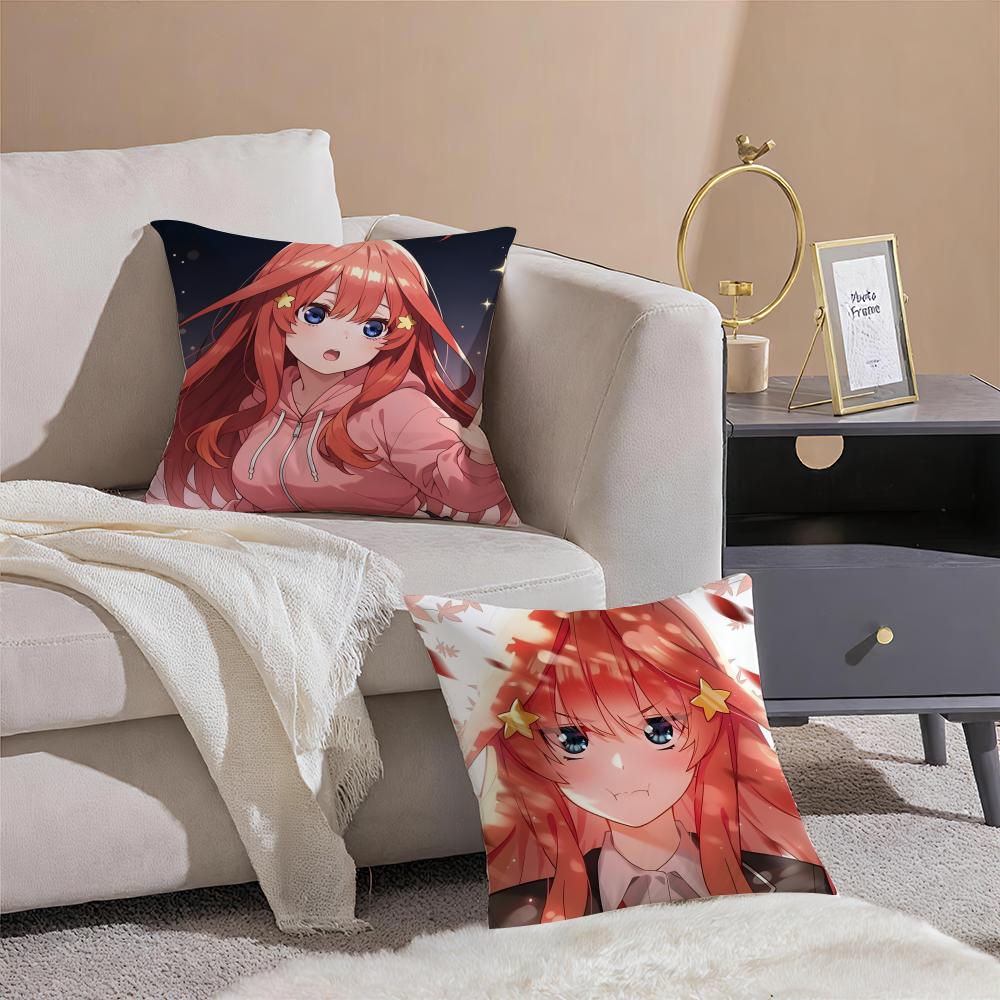 NNakano IItsuki Cushion Cover Throw Pillow Cover Hidden Button Durable Polyester Chair Cushion