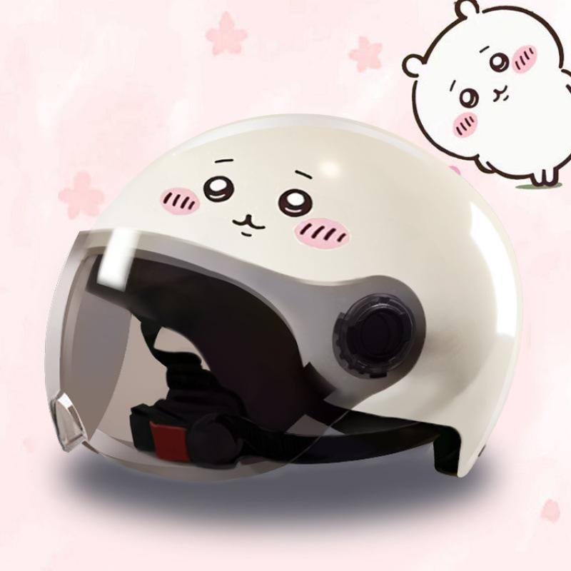 

Sunscreen Jiikawa Usaki electric car helmet women s summer lightweight cute national standard 3C-158