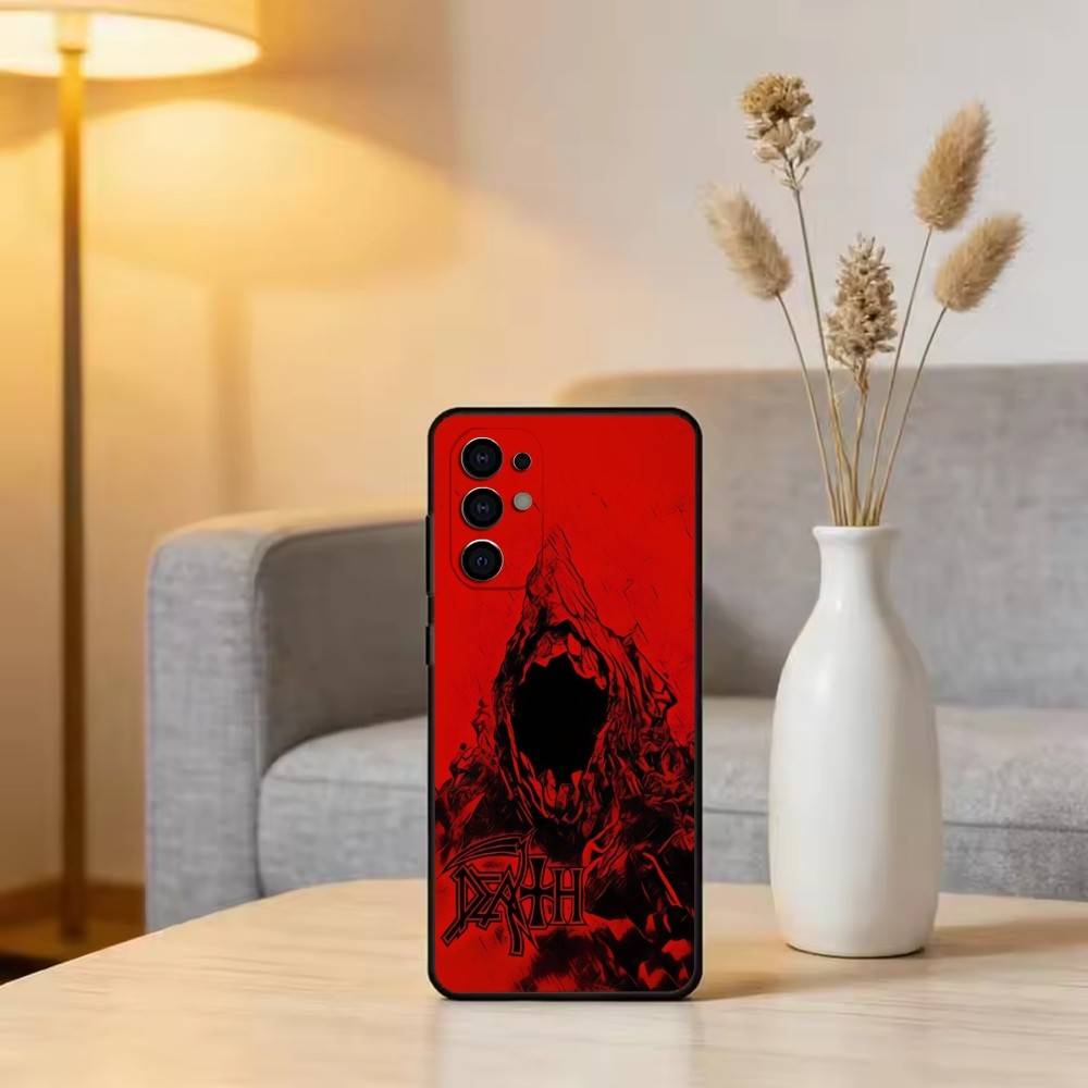 

M-Metal B-Band D-Death Phone Case Black Silicone Soft For Samsung S25,S24,S21,S22,S23,S30,Ultra,S20,Plus,Fe,Lite Samsung S30plus5G