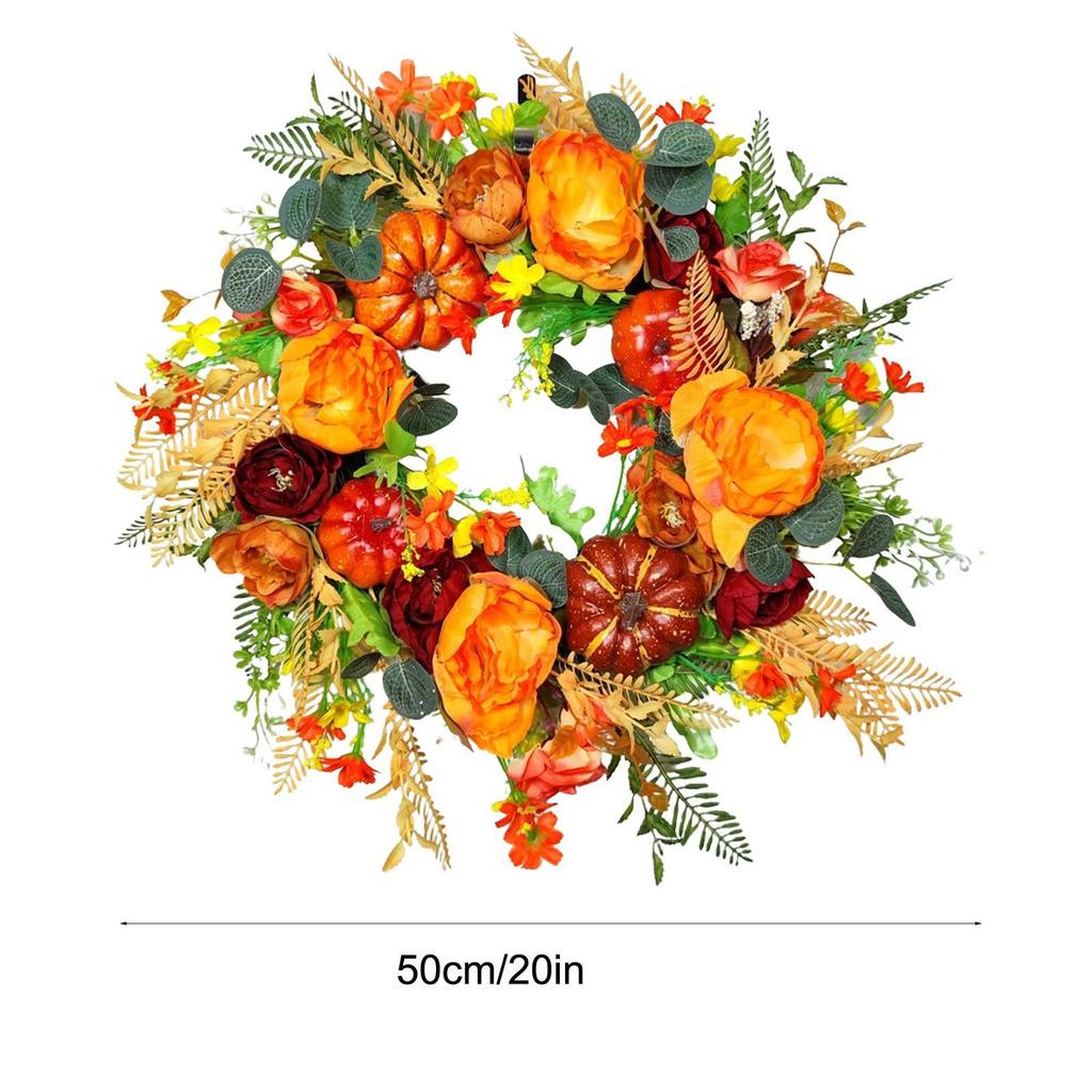 Fall Peony And  Wreath   Year Round Wreaths For Front Door, Artificial Fall Wreath