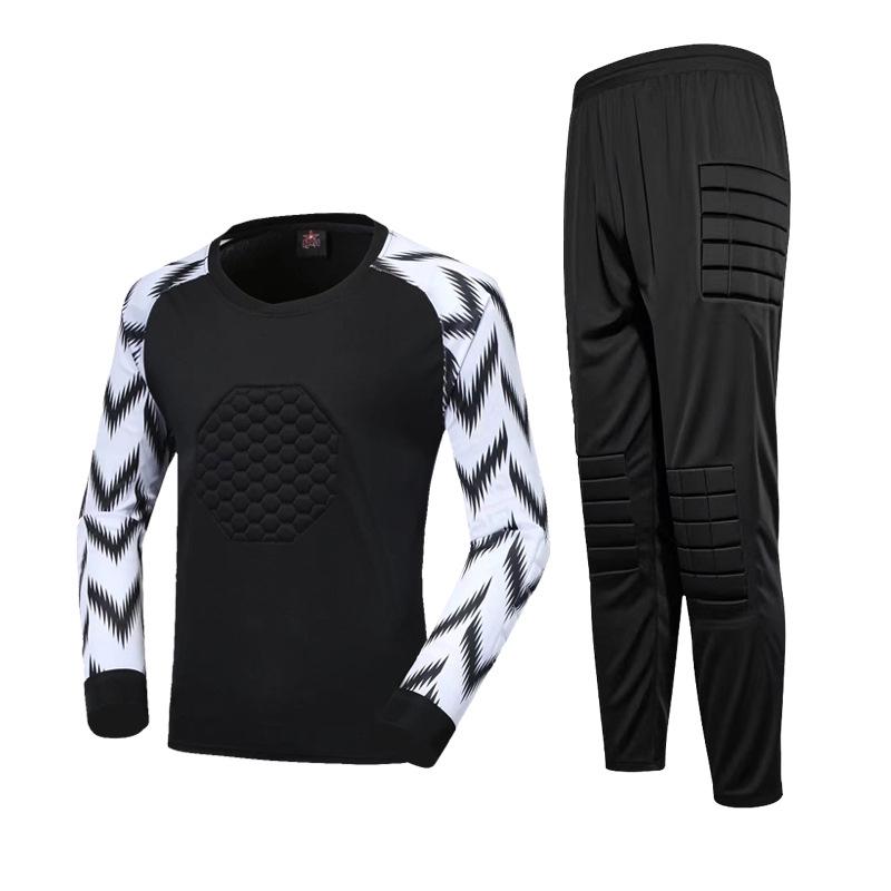 Goalkeeper Uniform with Anti-Fall and Anti-Collision Sponge Padding for Football Training