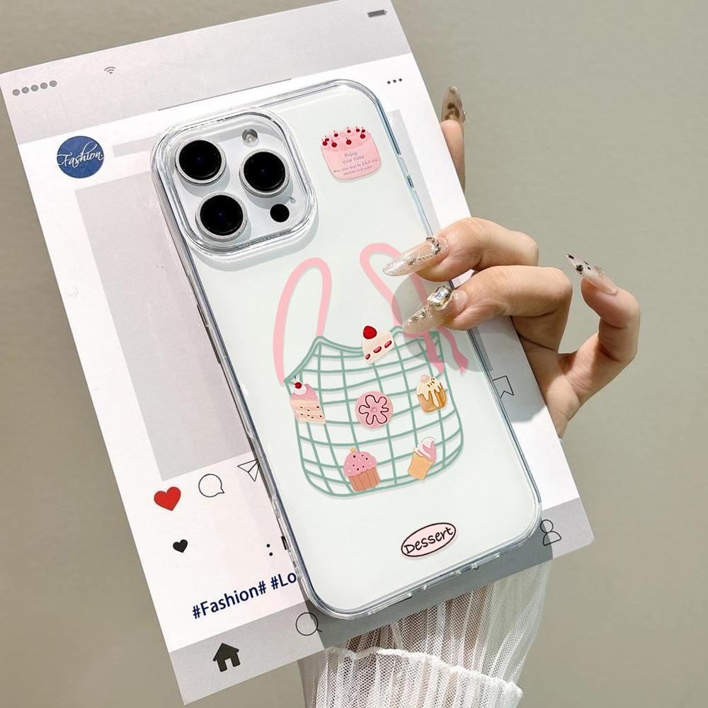 Painted Phone Case for iPhone 12 13 15 16 iPhone 16 12 13 14 15 Pro 14 15 16 Pro Max Coverage Shockproof Anti-Fingerprint Fresh Style Protective Case