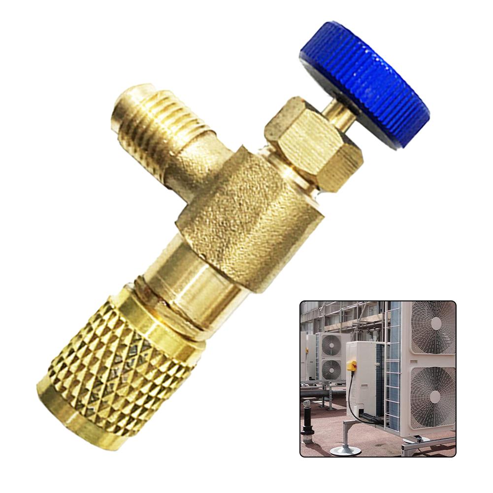 Copper Valve Set Air Conditioner Valve Air Conditioning Repair Gold Blue Robust Construction User-friendly Design