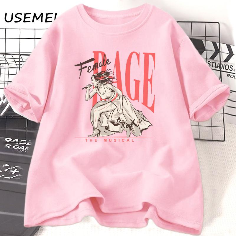 Female Rage The Musical Tshirt Unisex Casual Cotton Short Sleeve T-shirts Summer O Neck Printed Music Tee Shirt Streetwear Unisex