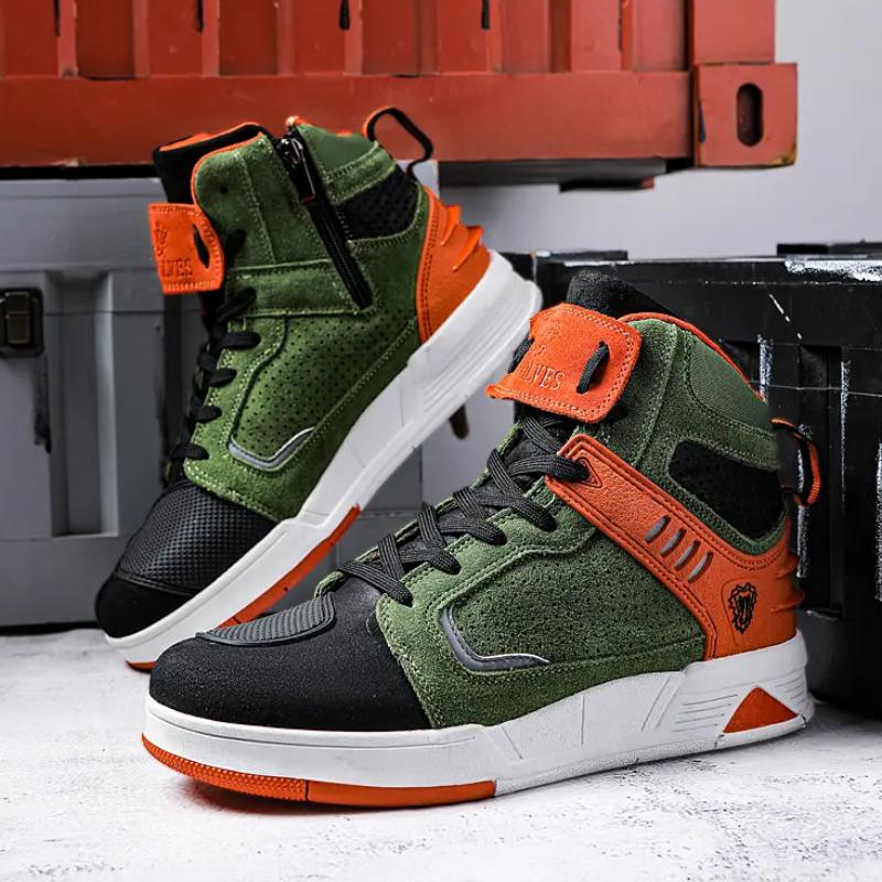 Boots Motorcyclist Shoes Men Breathable Motorbike Sneaker Microfiber Leather Adventure Touring Anti-slip Motorcycle Boots