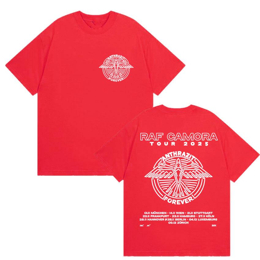 

Rapper Raf Camora Tour 2025 Merch T Shirt Men s Hip Hop Oversized Cotton T-shirts Retro Style Gothic Fashion T-shirt Streetwear S