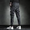 Spring and Autumn Men's Overalls Casual Pants Men's Slim Korean Elastic Waist  Drawstring Trousers