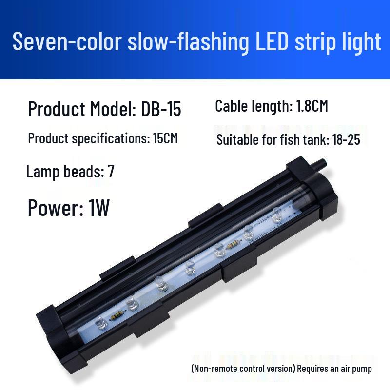 Vodotěsné LED akvarijní bublinkové světlo pro ponorná akvária