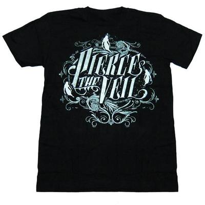 Pierce The Veil Band Short Sleeve Cotton Black Unisex Shirt Tshirt Unisex Women Summer Casual Crew Neck Cotton Tee