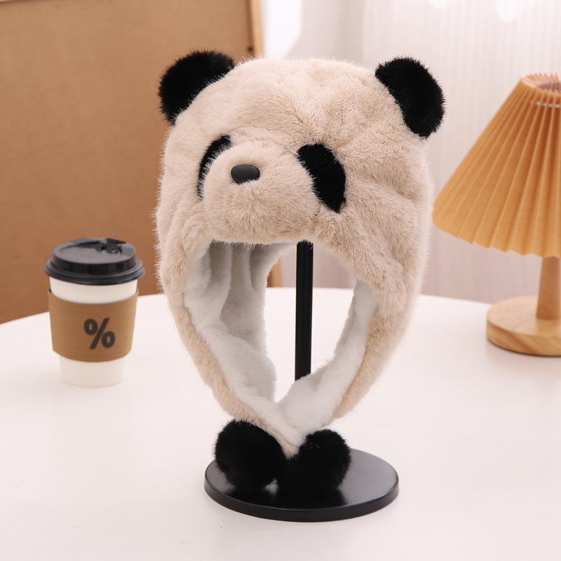 Czapka dziecięca Zimowa Nowa Ciepła i Pogrubiona Czapka z Ochroną Uszu Koreańska Śliczna Kreskówkowa Czapka Pulower Czapka Lei Feng