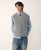Studio Tomboy [Men] V-Neck Knit Vest_Black 9156152103