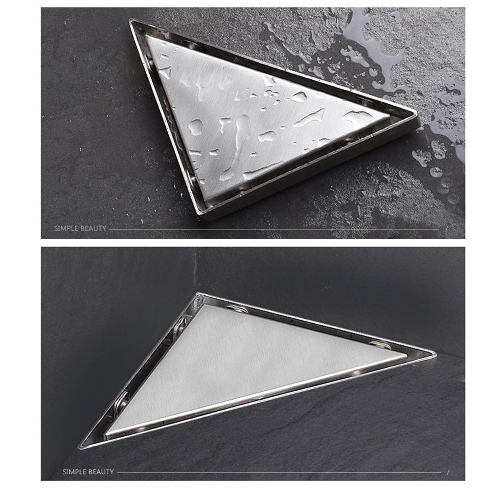 Triangular Floor Drain Concealed Shower Floor Drain Easy To Maintain Floor Strainer  Home