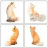 Home Decor Car Decor Cartoon Fox Figurine Miniature Desktop Number Of Pieces Easy To Clean Resin Specifications