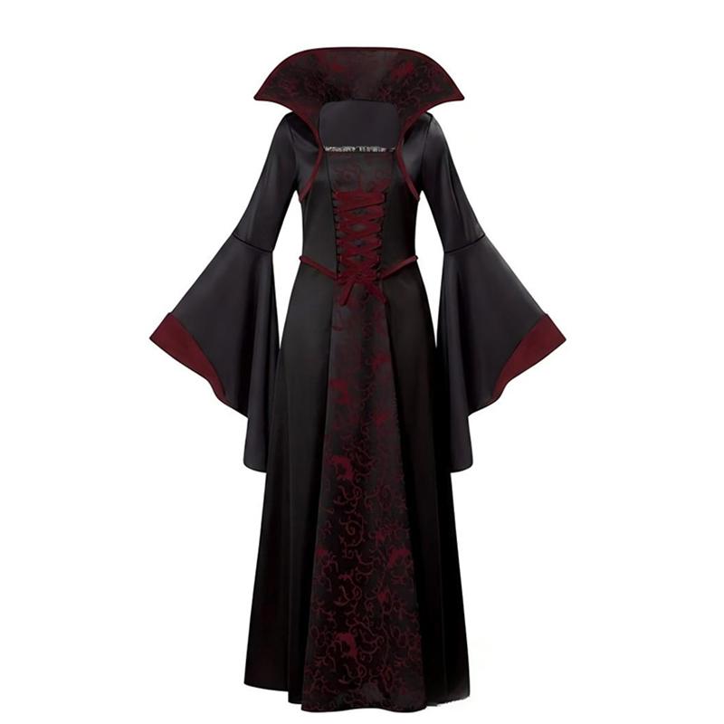 Mädchen Cosplay Rotes Vampir Halloween Kleid Für Kinder Geist Braut Gothic Kostüm Vampiran Karneval Outfits Schwarz Rote Kleidung 110cm black