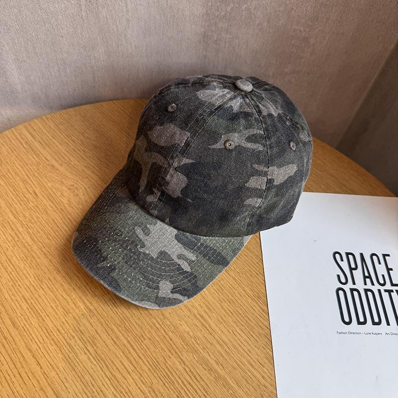 Euro American Fashion Retro Camouflage Soft Top Baseball Cap Men and Women Outdoor Jungle Adventure Visor Sports Casual Sun Hat