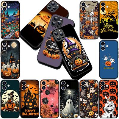 Little Ghost With H-Halloweens Pumpkin Phone Cover for Xiaomi Poco C75 C65 C71 C85 X7 X6 M7 F7 F8 Ultra F6 Pro Soft Case