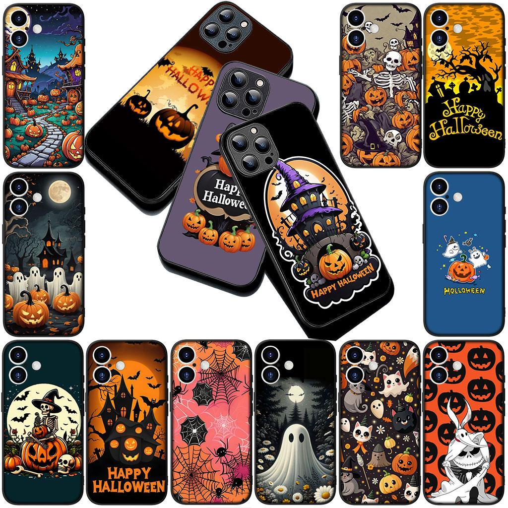 Little Ghost With H-Halloweens Pumpkin Phone Cover for Xiaomi Poco C75 C65 C71 C85 X7 X6 M7 F7 F8 Ultra F6 Pro Soft Case