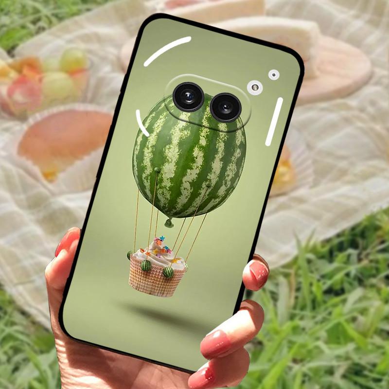 For Nothing Phone 2A Case Cover Silicone Soft Fashion Black Bumper Funda Coque for Nothing Phone 2A Full Protective A142 Capa