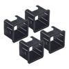 Black Diameter Plastic Square Tube Sleeve Easy To Use And Install