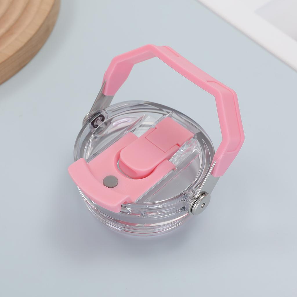 1PC Reusable Plastic Cup Lid with Handle Fit for Stanley 30OZ Water Cup Spill Proof Splash Resistant Tumbler Lids Reusable Lids