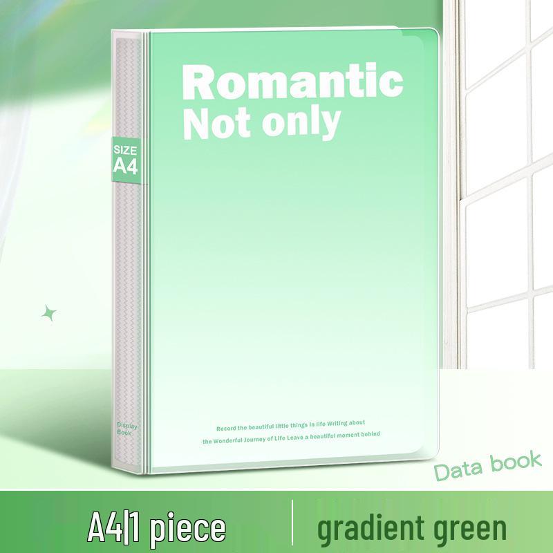 Landscaping Sticker & Photo Album A5 Loose-Leaf, Polaroid & Postcard Card Holder, A4 Single Grid Large