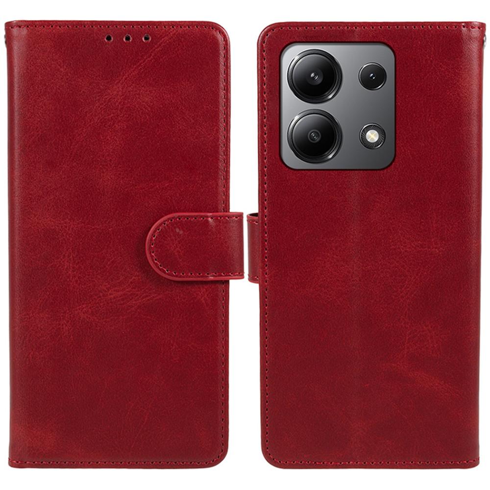 For Xiaomi Redmi Note 13 4G Case PU Leather Protective Card Holder Phone Cover