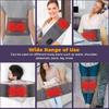 Cordless Lumbar Heating Pad 3 Heating & Vibration Modes Lower Back Massager Rechargeable Red Light Therapy Lumbar Support Belt