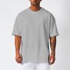 Nouvelle Marque Homme Lâche Surdimensionné Musculation Fitness Été Séchage Rapide Maille Salle de Sport Sport T-shirt d'Entraînement Couleur Unie