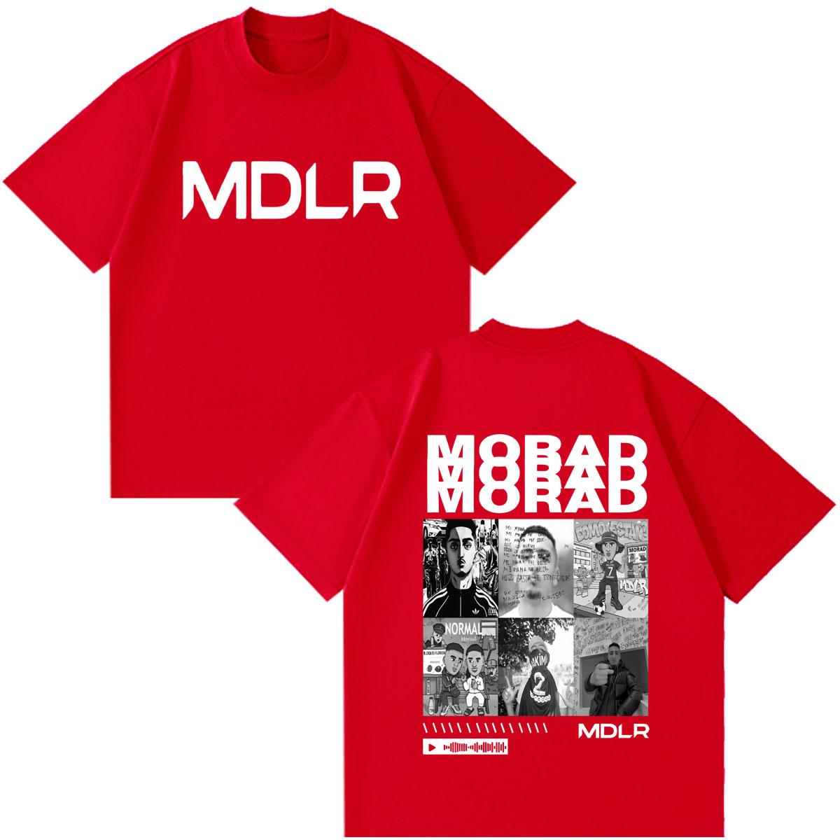

Rapper Morad MDLR Graphic T Shirts Unisexs Women High Quality Cotton Tee Shirt Fashion Hip Hop Tshirts Summer Couple Streetwears S