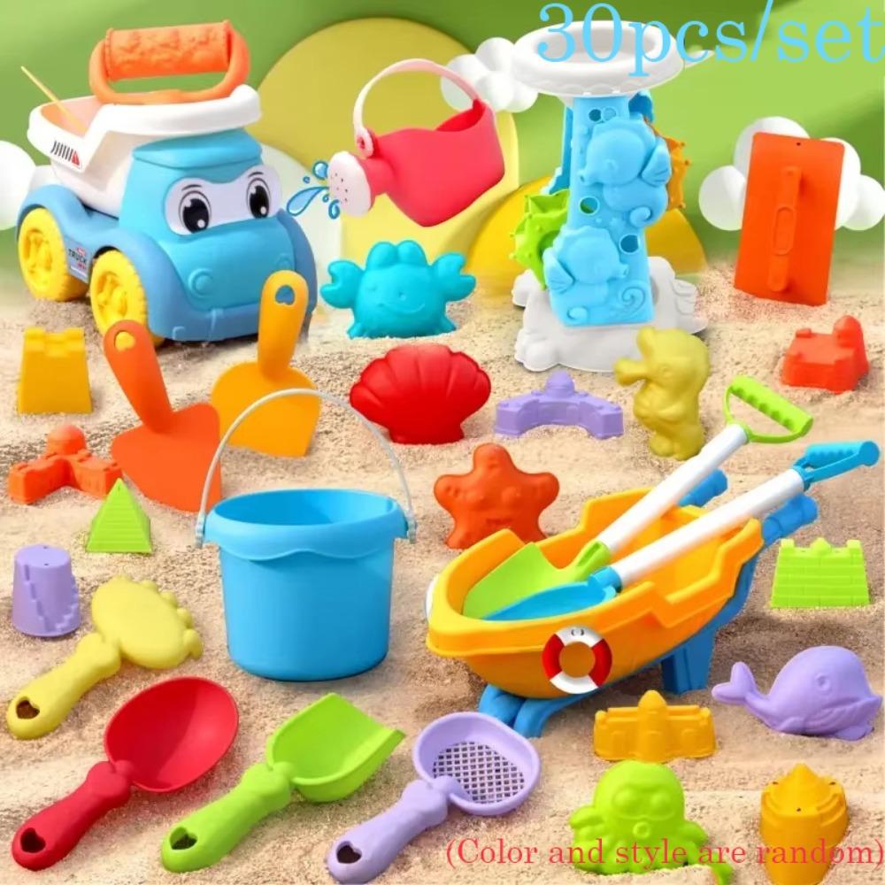 1 Set Plastic Beach Sand Play Toys Snow Shoveling Sand Molds Tools  Sand Beach Game